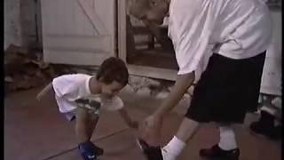 Gregg teaches Spence to tap 1998