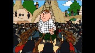 Family Guy - "How many dirty stinking apes does it take to screw in a light bulb?"