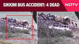 Sikkim Bus Accident | 4 Dead After Bus Falls Into Gorge Near Atal Setu Bridge In Sikkim