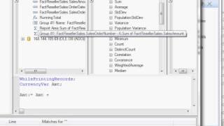 Crystal Reports - Running Total using a Formula
