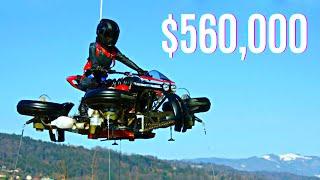 MEET FLYING MOTORCYCLE - LAZARETH LMV 496 WHICH RUNS ON ROAD & CAN FLY (MUST WATCH)