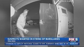 Suspects wanted in string of Mira Mesa burglaries
