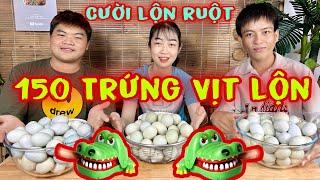 Cười Lộn Ruột Với Trò Chơi Cá Sấu Ăn 150 Trứng Vịt Lộn Của Team Mập Food Nhận Thưởng 2.000.000Đ