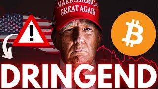 CRASH! 24 STUNDEN bis TRUMP „INVESTMENT ANKÜNDIGUNG“!!(Bitcoin Halten)