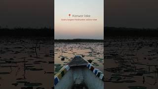 Kanwar lake | Asia's largest freshwater oxbow lake #bihar #begusarai  #oxbow #lake #trendingshorts