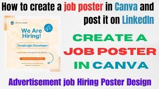 How to Create a Job Poster for LinkedIn – Step-by-Step Tutorial