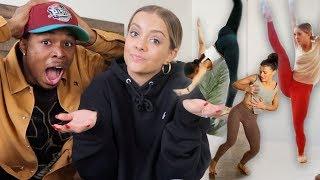 Reacting to Her IMPOSSIBLE Dance Videos!!!