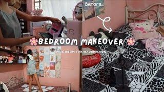 BEDROOM MAKEOVER PART 2  cleaning + organizing my room! (pink room transformation ) #roommakeover