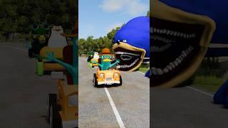 Funny Cars vs Crazy Cars vs Crazy Shin Sonic Tapes in BeamNG.drivet
