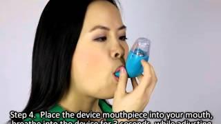 How to Use AirPhysio CleanMyLungs in English Language