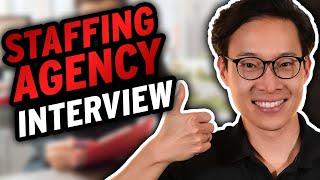 How to Ace your interview at a Recruitment Staffing Agency!! Tips Explained