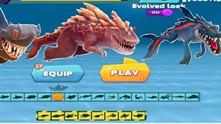 Hungry Shark Evolution Gaint Monster Darkhammer Lord Shappy and Magmajira Shark Enemy Game Play# new