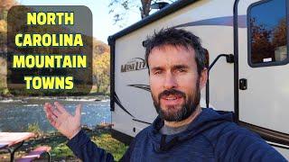 Exploring the BEST Mountain Towns in North Carolina!  Five Day RV Camping Trip