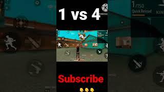  #freefire #viral #gaming #video #youtube #video #viral ##youtubeshorts ###bts #viral  (1 vs 4)