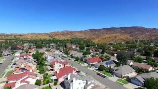 Single Story Simi Valley California 93063 home for sale drone