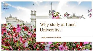 Why study at Lund University? (Study at Lund University | Part 1)