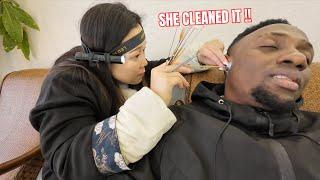 10$ Crazy Traditional Ear Cleaning in China  , The Best Feeling Ever..