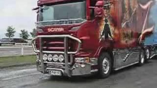 SCANIA R500 RISTIMAA ZORRO FANTASTIC V8 SOUND Nordic Trophy Trucking Festival