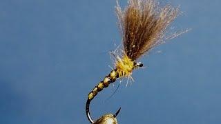 Olive CDC shuttlecock Deadly and easy to tie dry fly