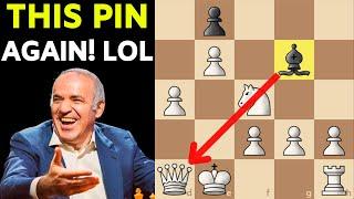 How Kasparov PUNISHES Bg4 Pins?