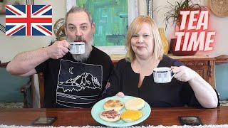 AMERICANS TRY TEA AND CRUMPETS