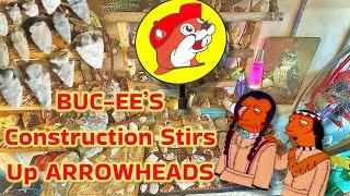 Hunting arrowheads Buc-ee's construction site crazy finds