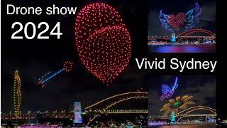 Vivid Sydney drone show 2024 4K Australia