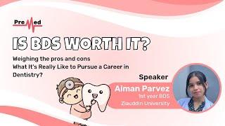 Is BDS Worth It? ️ | What It's Really Like to Pursue a Career in Dentistry ‍️!