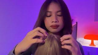 asmr tingly scalp scratching ~ no talking (hair play, crispy scratches)