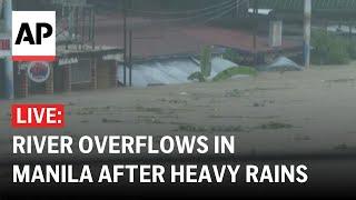 LIVE: River overflows as Typhoon Gaemi worsens rains in Manila, Philippines