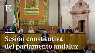 Sesión Constitutiva de la XII Legislatura del Parlamento de Andalucía, en directo