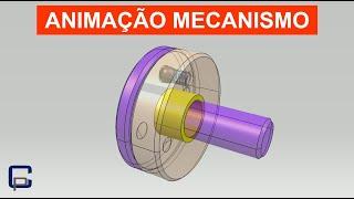 ANIMAÇÃO DE MECANISMOS MECÂNICOS SIMPLES #172 - CONCEITO TRAVAMENTO DE POSIÇÃO POR ESFERA 03