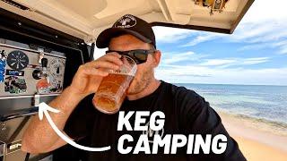 CAMPING KEGERATOR  || FULL SIZE KEG!! |  How To Make Your Own