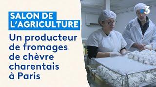 Un producteur de fromages de chèvre charentais au salon de l'agriculture