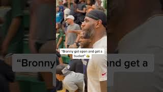 LeBron Coaching Up BRONNY  #shorts