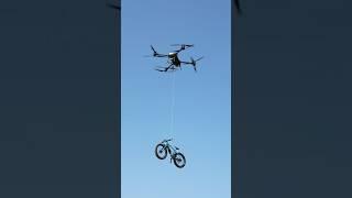 Massive delivery drone lifts a mountain bike 🪂 DJI FlyCart 30  @GDtoo