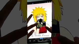 Trying Tiktok Art Kakashi , Sakura , Minato  Next ? #shorts #drawing #naruto #anime #tiktok