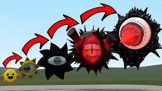 NEW SPRUNKI EVOLUTION OF MR SUN ALL PHASES In Garry's Mod!