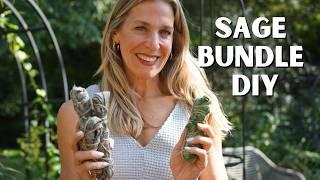 How to Make DIY Sage Bundles from the Garden