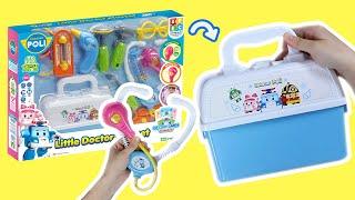 玩具「お医者さんごっこ遊びセット」をアンボックス！ | 病院遊びができる様々な道具がそろっている! | ロボかーポリー玩具開封 | 子供向けアニメ | ロボット玩具 | ロボカーポリー テレビ