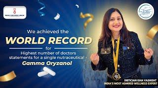 World Record Achieved! Maximum Doctors’ Statements on a Single Nutraceutical