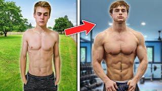 My Skinny To Muscular Natural Body Transformation (Dylan McKnight 18-22)