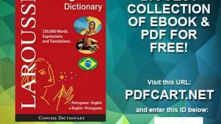 Larousse Concise Portuguese English English Portuguese Dictionary Portuguese and English Edition