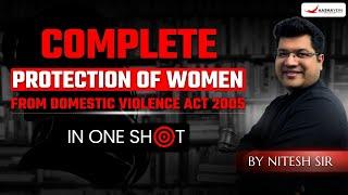 Domestic Violence Act 2005 in One Shot  | Protection of Women by Nitesh Sir ALEC Judiciary