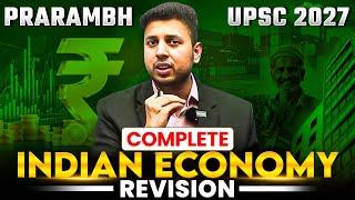 Complete INDIAN ECONOMY Revision in 5 Hours | UPSC Prarambh 2027 | PW OnlyIAS