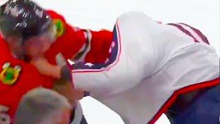 Dmitri Voronkov Connor Murphy Fight | Columbus Blue Jackets v Chicago Blackhawks 2024 NHL Highlights