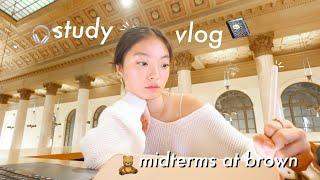 study vlog: midterms at brown university 