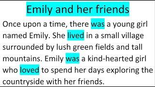 Emily and her friends | English Story A2-B2