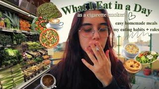 What a Cigarette Smoker Eats in a Day!