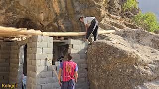 Narration of life in the cave: construction of the roof of the house and Dariush's injury